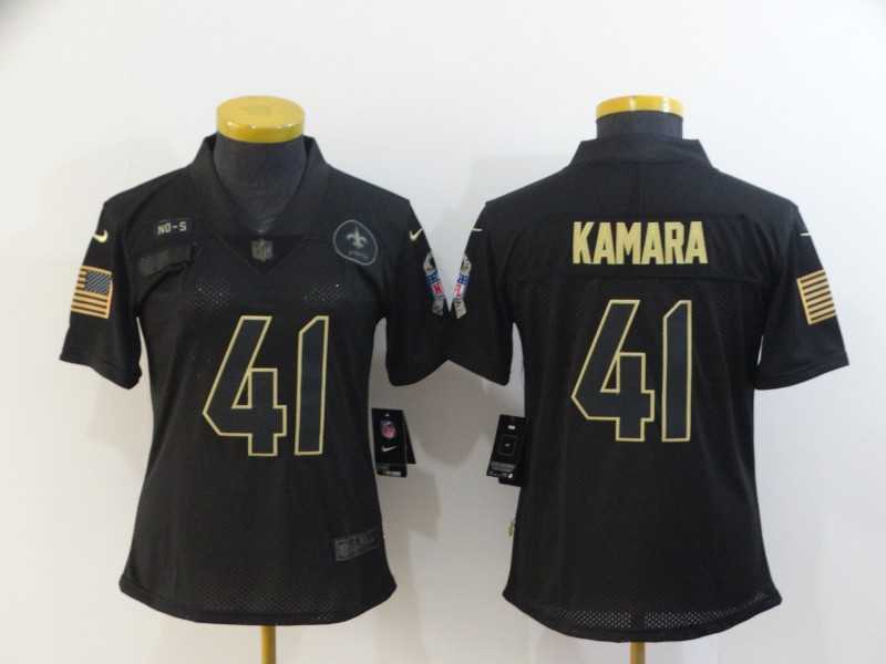 Women Nike Saints 41 Alvin Kamara Black 2020 Salute To Service Limited Jersey,We sell and wholesale Women Nike Saints 41 Alvin Kamara Black 2020 Salute To Service Limited Jersey on line form chian!
